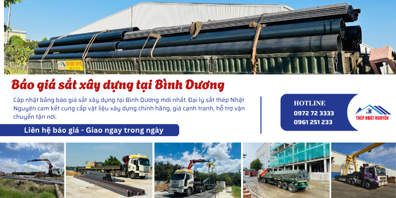 Báo giá sắt xây dựng tại Bình Dương