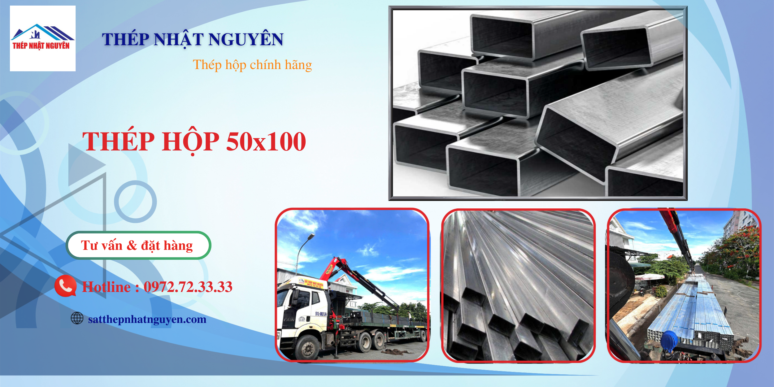 Thép hộp 50x100