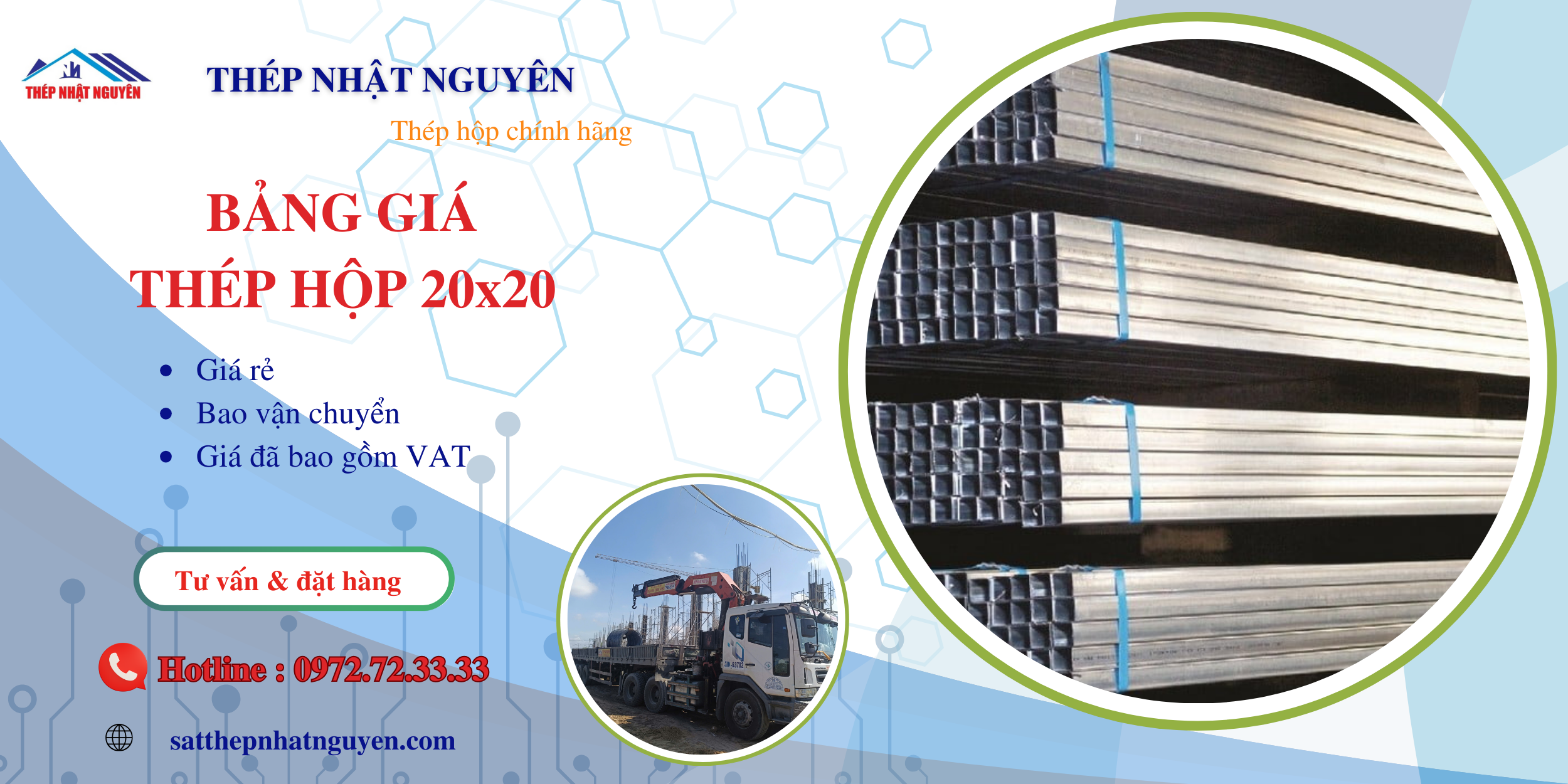 bảng giá thép hộp 20x20