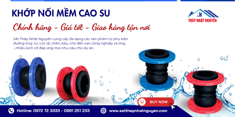 Khớp nối mềm cao su chính hãng giá tốt HCM