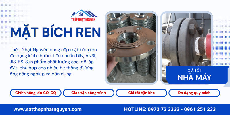 Mặt bích ren chính hãng giá tốt