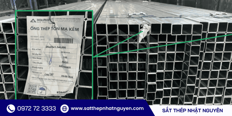 Thép 25x25 hào phát giá tốt