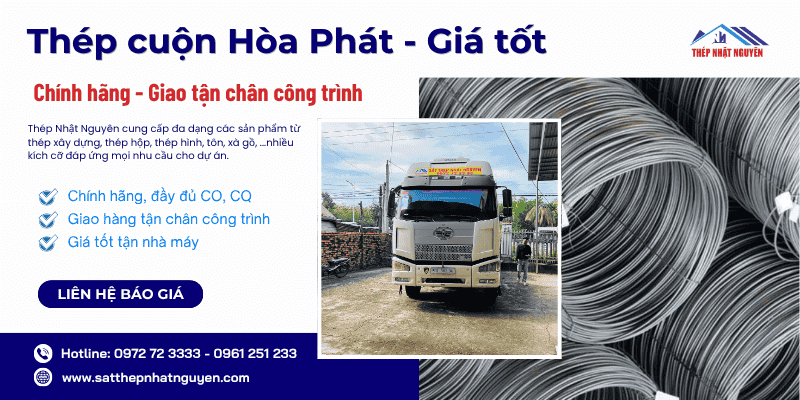 Thép cuộn Hòa Phát chính hãng giá cực tốt