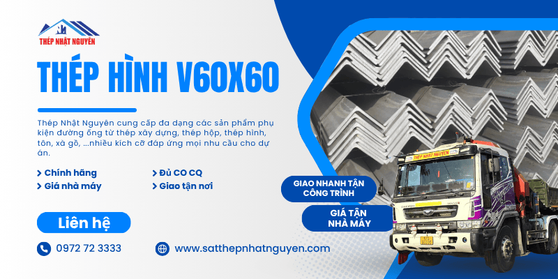 Thép hình V60x60 chính hãng giá cực tốt