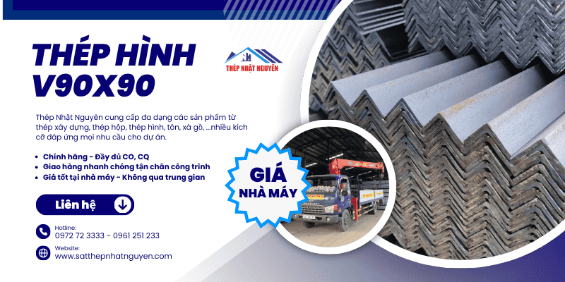 Thép hình V90x90 chính hãng giá tốt