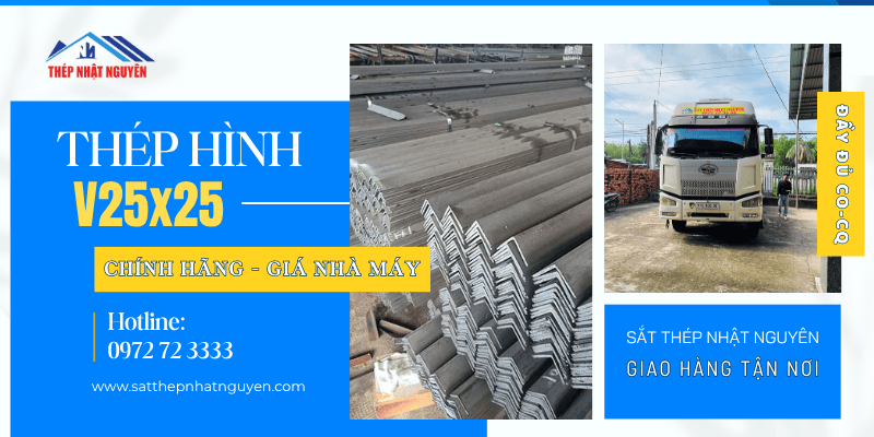 Thép hình V25x25 chính hãng giá cực tốt