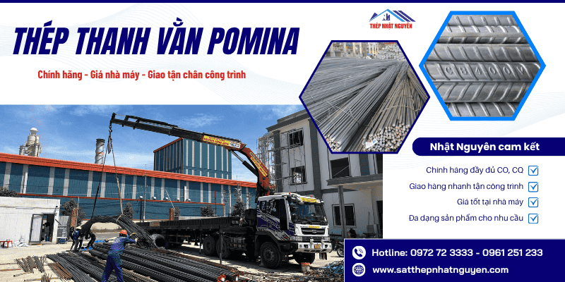 Thép thanh vằn Pomina chính hãng giá cực tốt