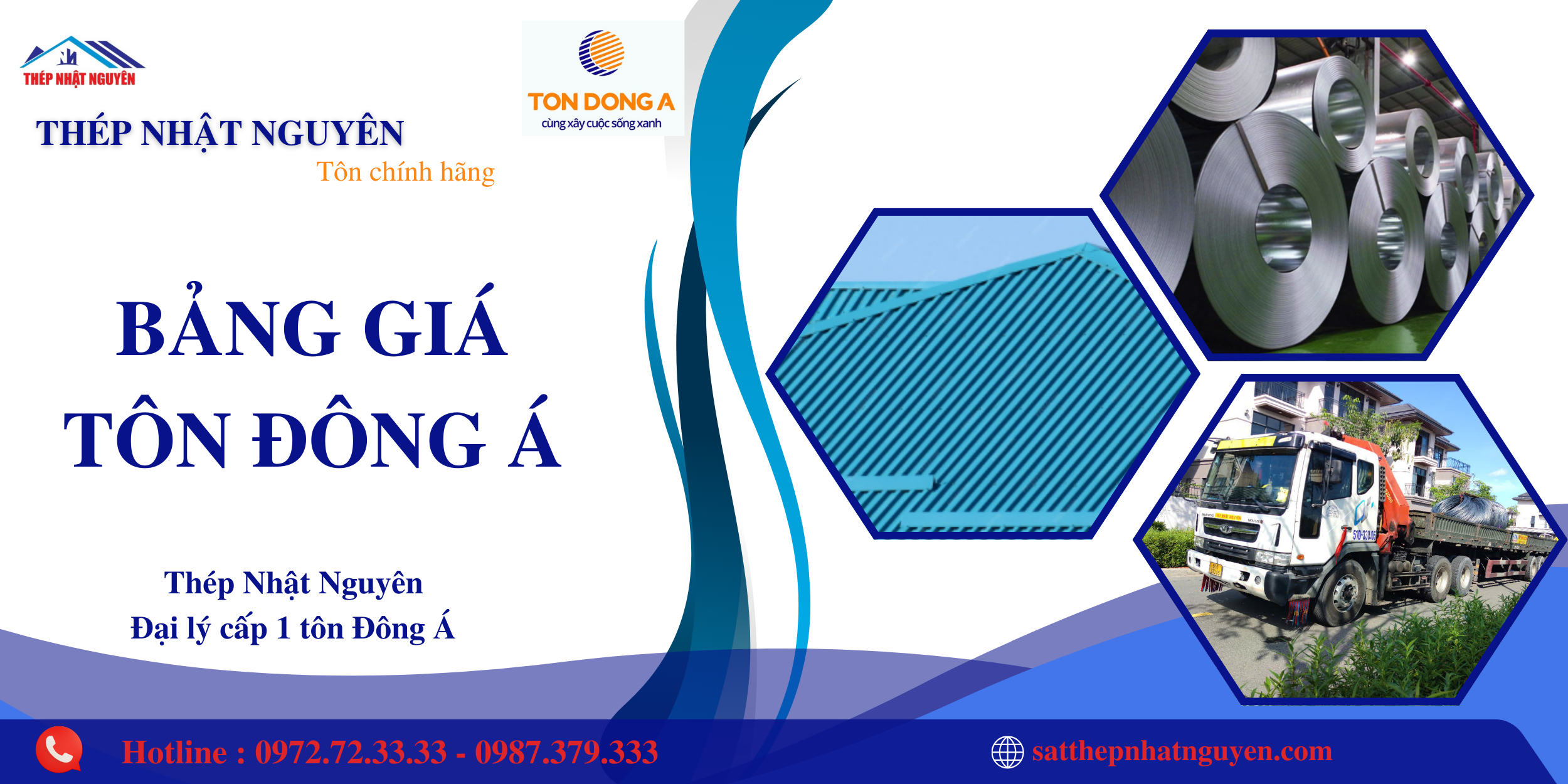 bảng giá tôn đông á thép nhật nguyên