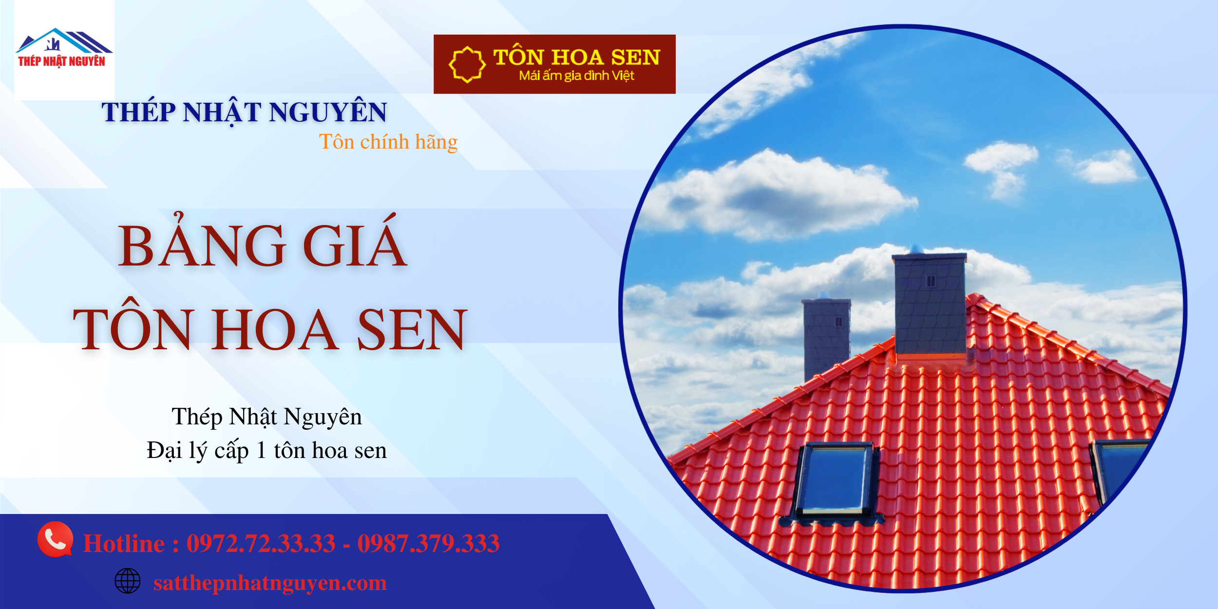bảng giá tôn hoa sen