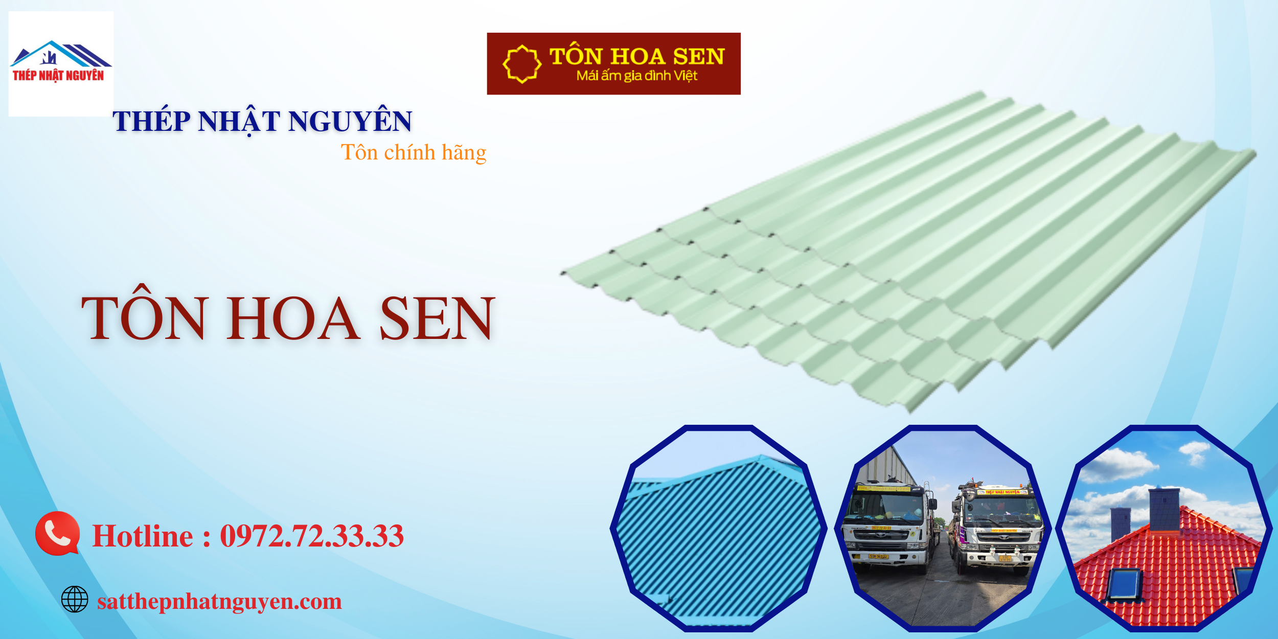 Tôn hoa sen - thép nhật nguyên