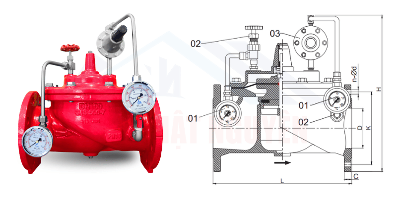 Cấu tạo van giảm áp chính hãng giá tốt