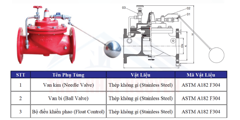 Van phao chính hãng giá tốt