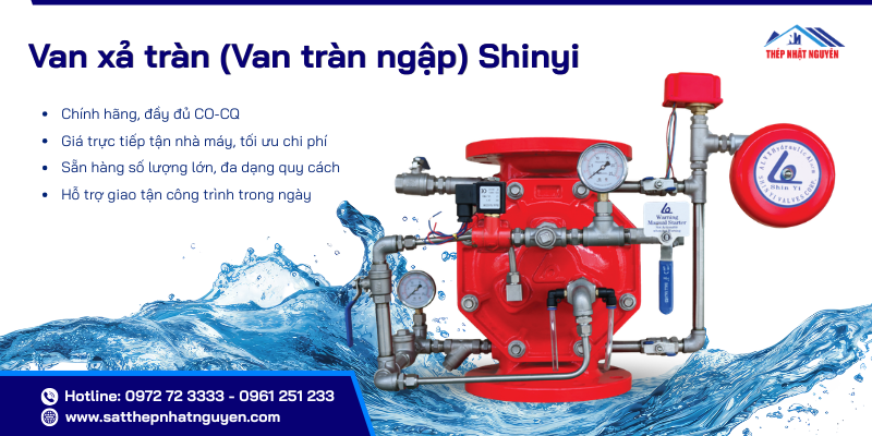 Van xả tràn Shinyi chính hãng giá tốt
