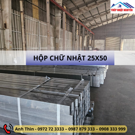 Thép hộp 25x50
