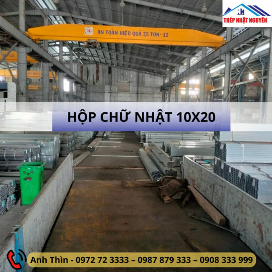 Thép hộp 10x20
