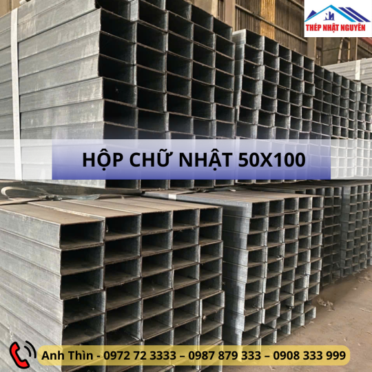 Thép Hộp chữ nhật 50x100